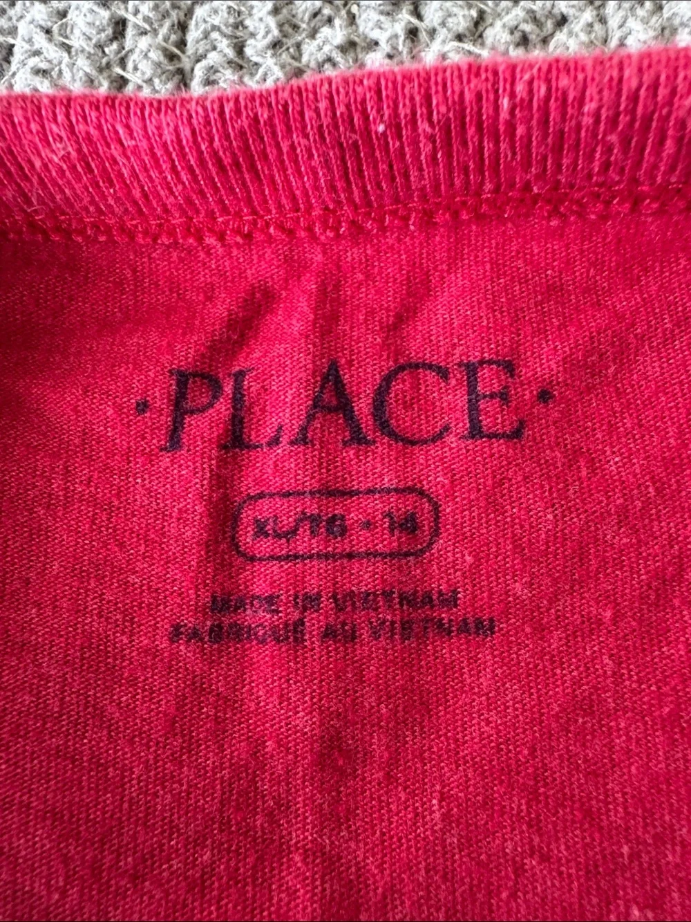 The Children's Place Red Long Sleeve Tee My Favorite Elements Sarcasm Graphic XL